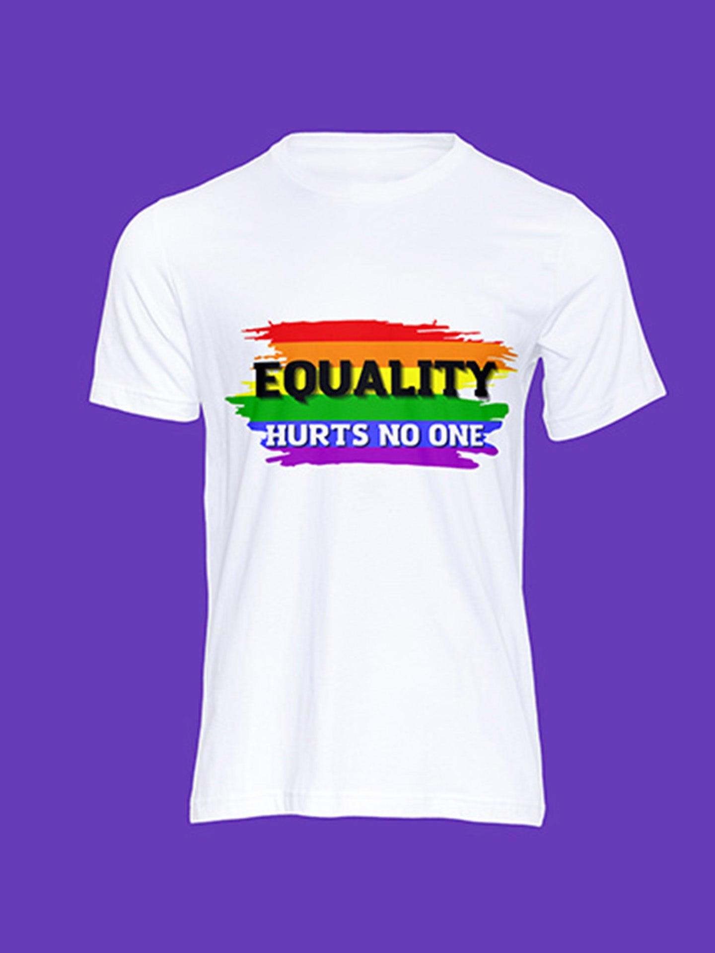 tricou lgbt equality hurts no one rainbow flag