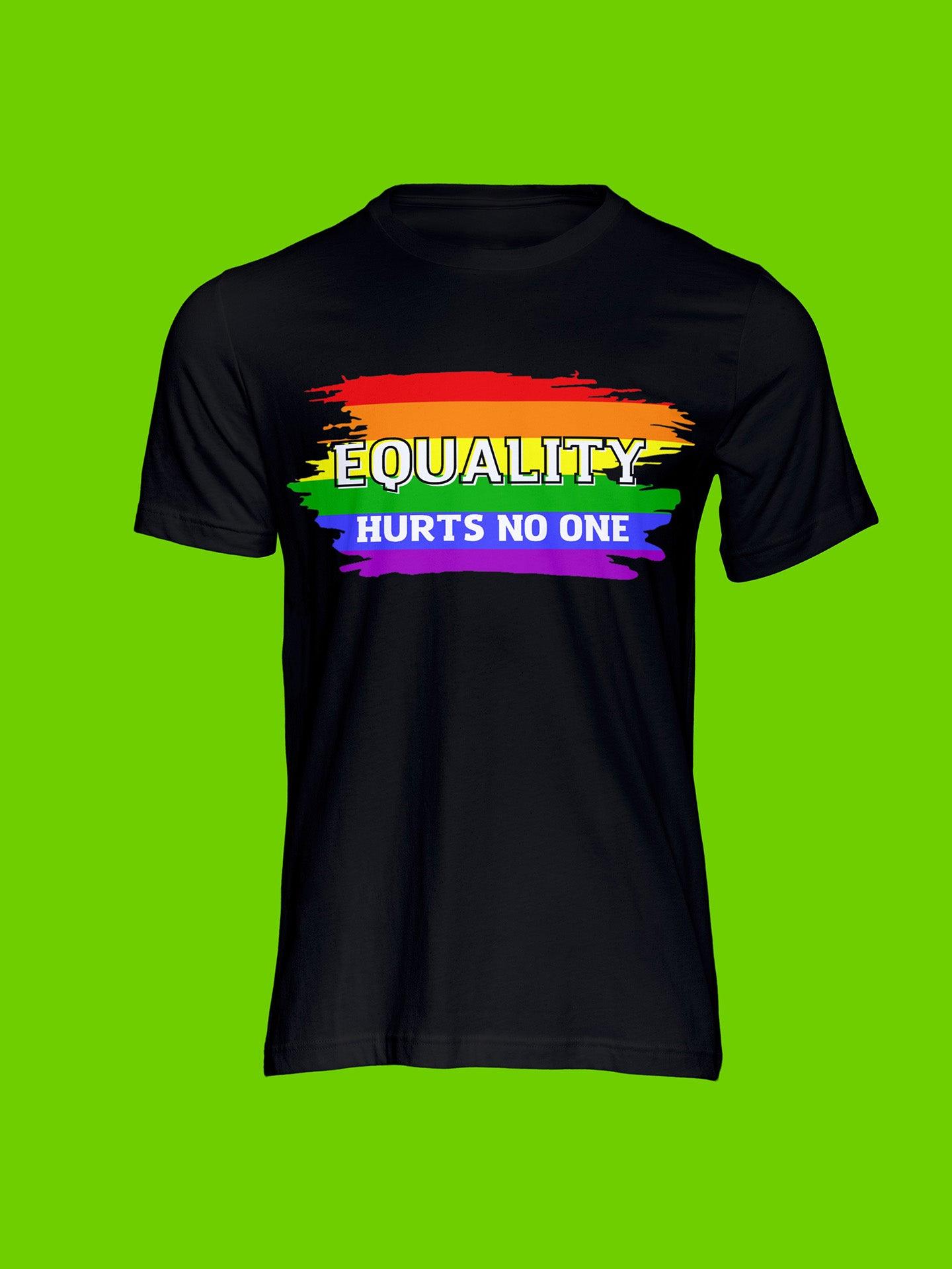 tricou lgbt equality hurts no one rainbow flag